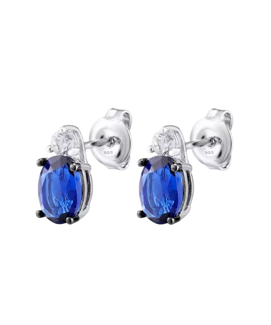 Hopeiset korvakorut zirkoneilla