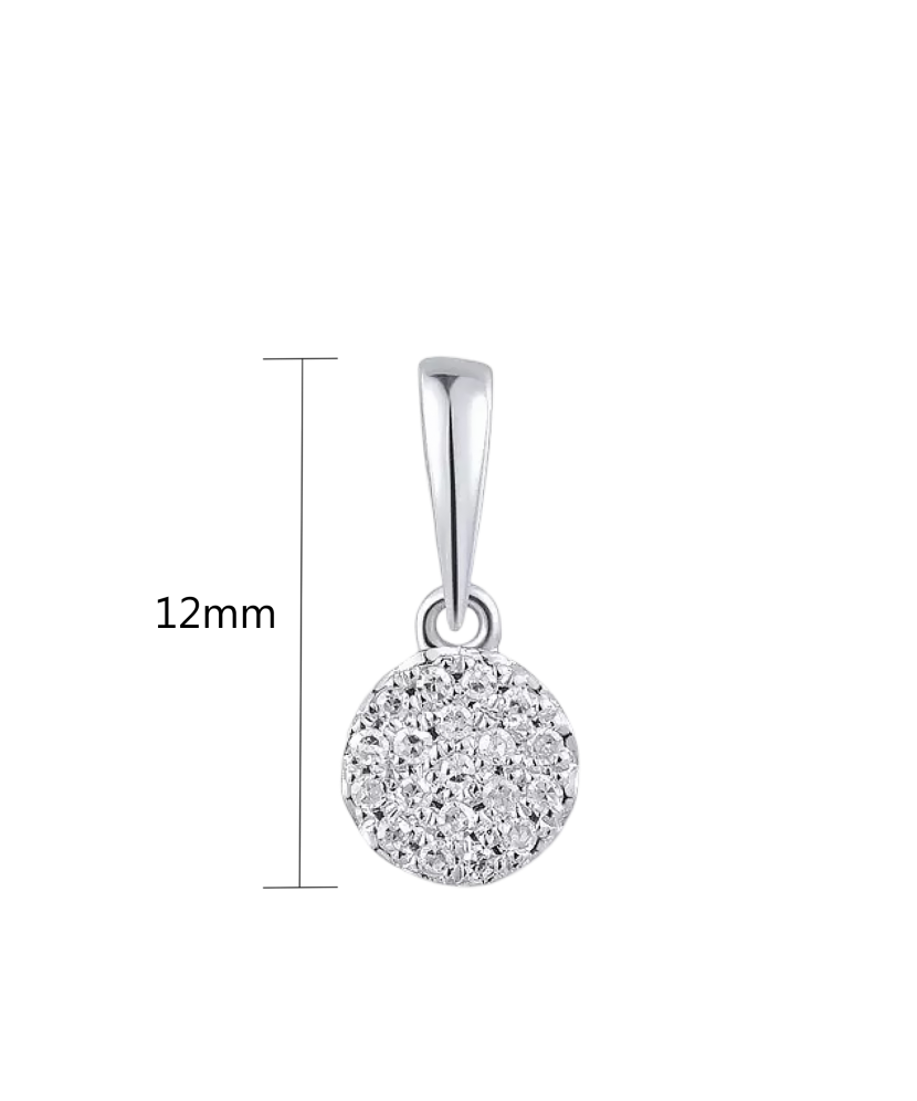White Gold pendant with diamonds