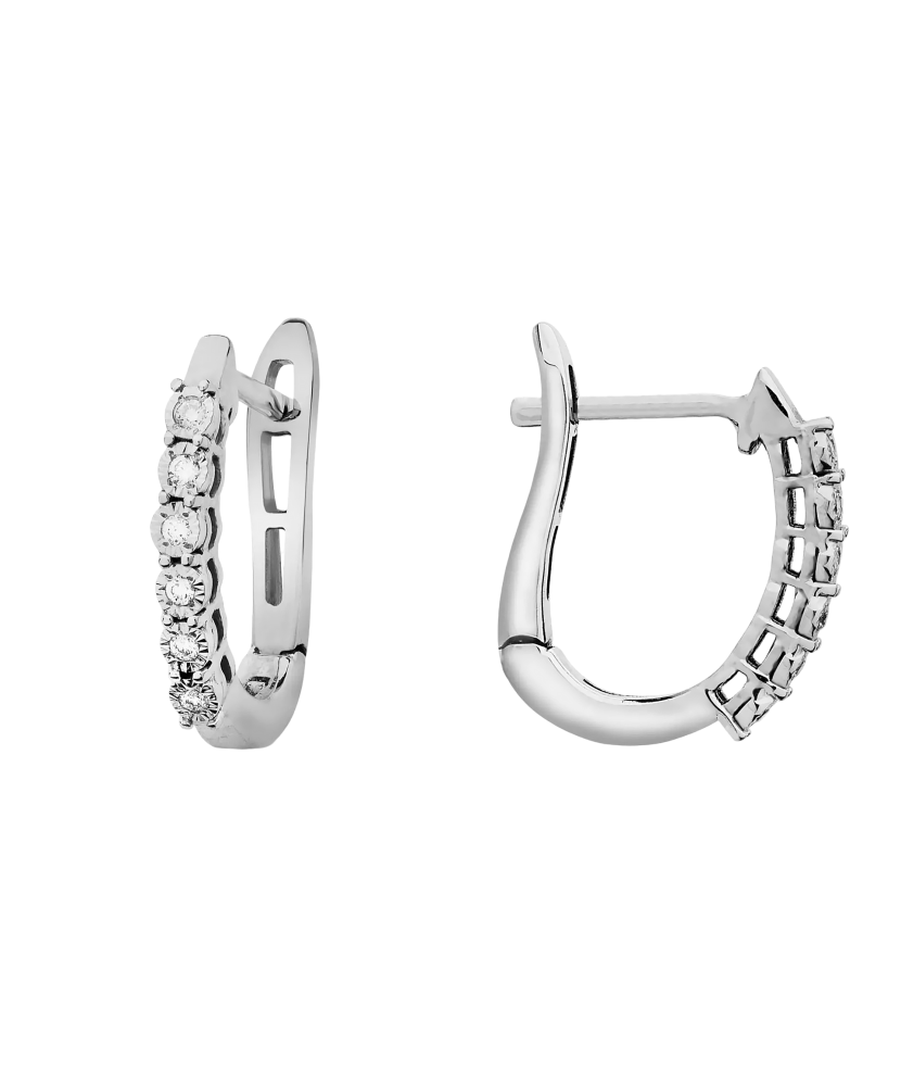 White Gold earrings with diamonds