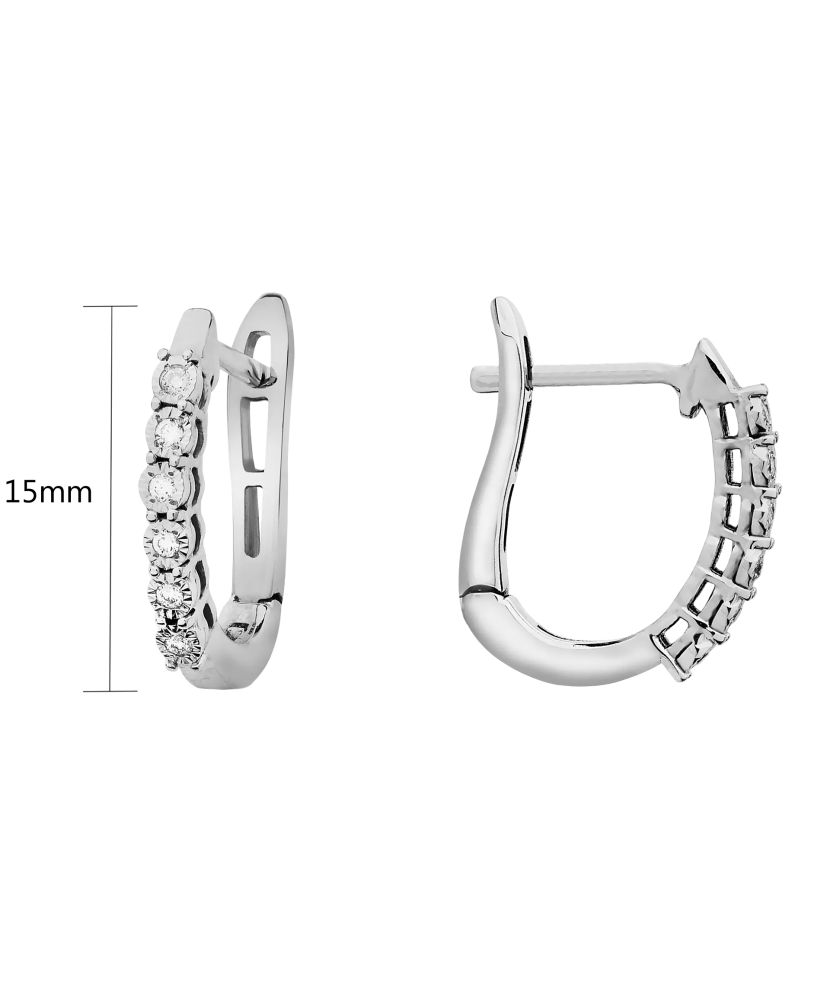 White Gold earrings with diamonds