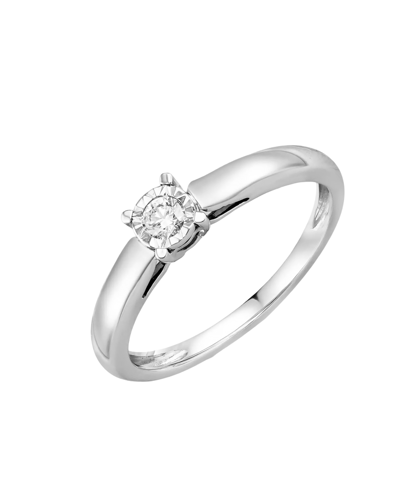 White Gold ring with diamond