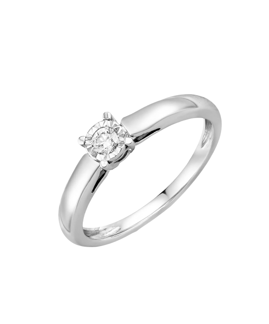 White Gold ring with diamond