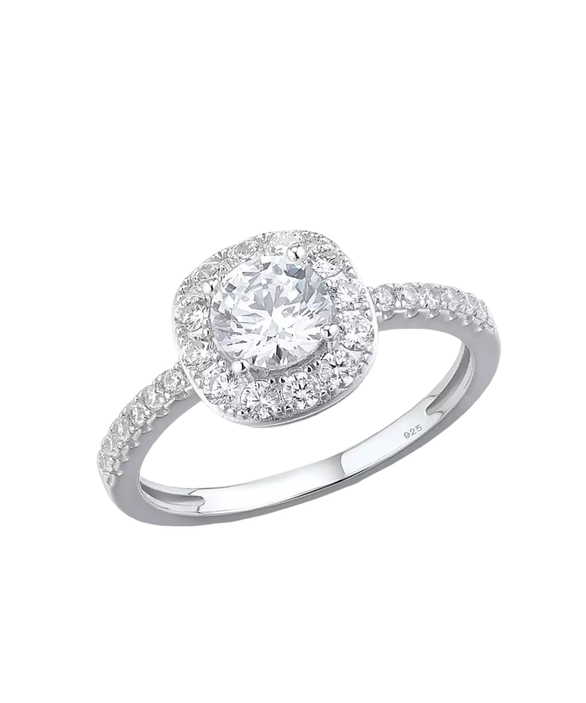 Sidabrinis žiedas su cirkoniais  - Goldinga