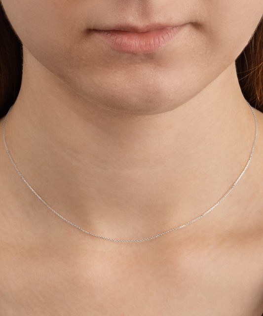 White gold chain "Anchor"