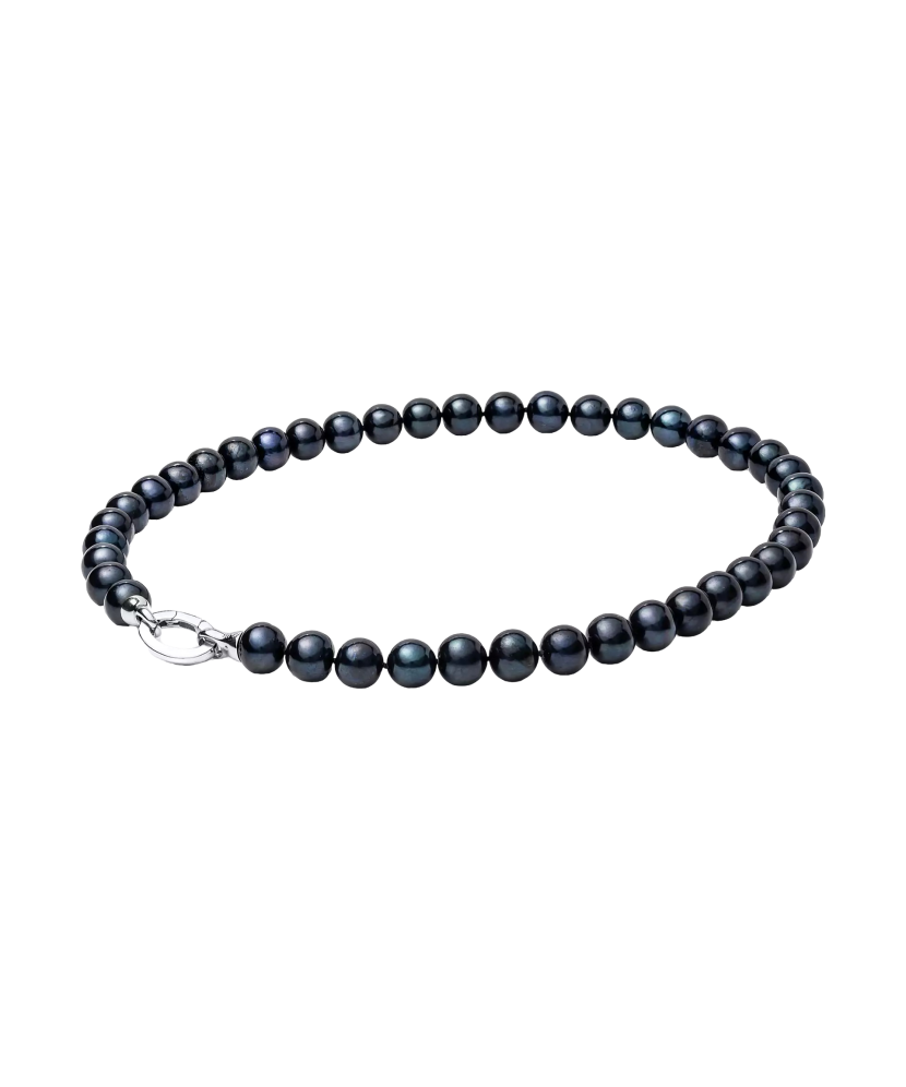 Pearl necklaces with sterling silver