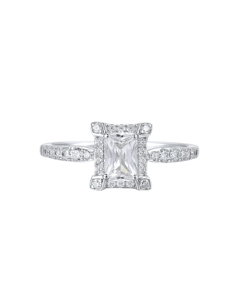 Sidabrinis žiedas su cirkoniais  - Goldinga