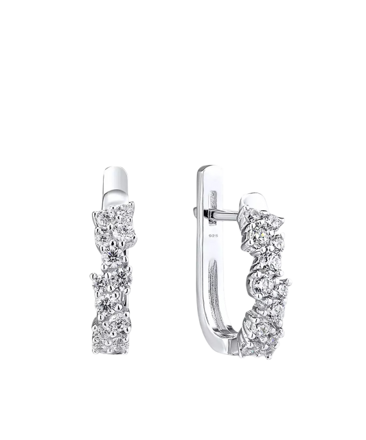 Sidabriniai auskarai su cirkoniais  - Goldinga