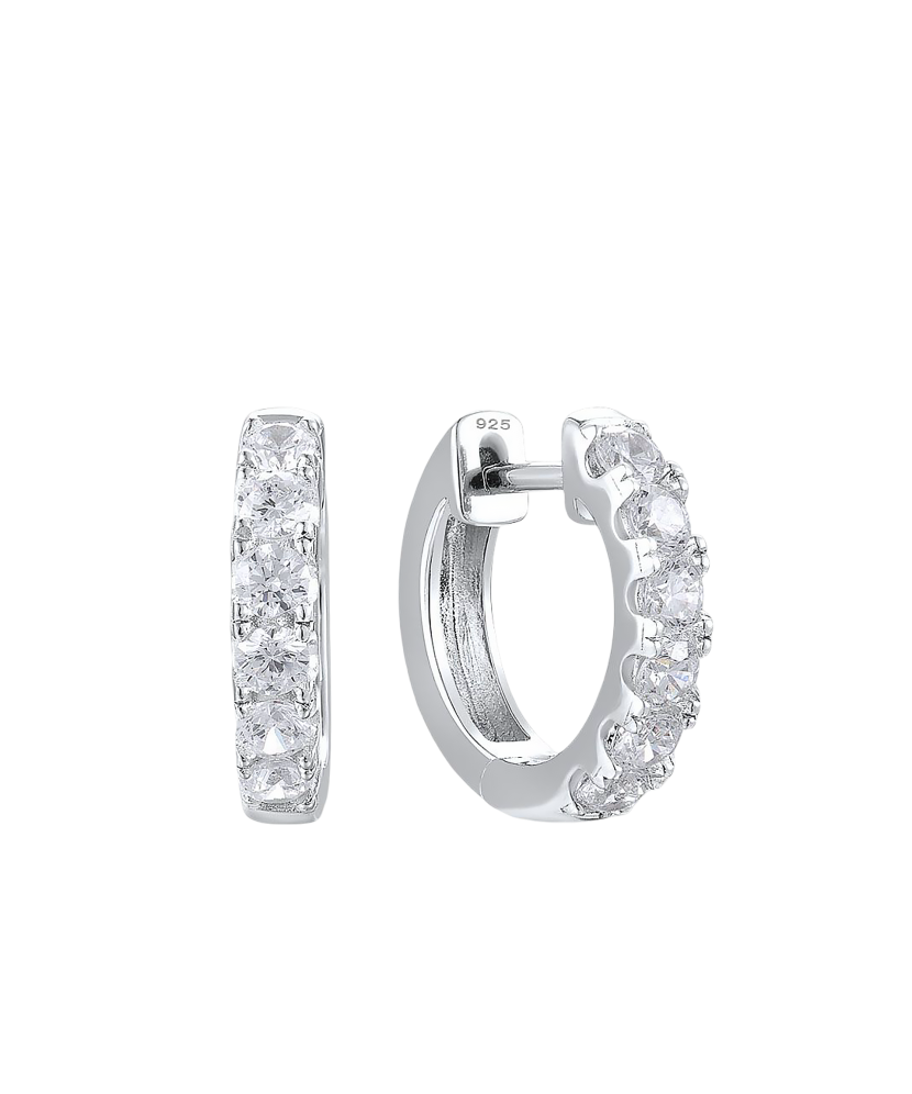 Sidabriniai auskarai su cirkoniais  - Goldinga