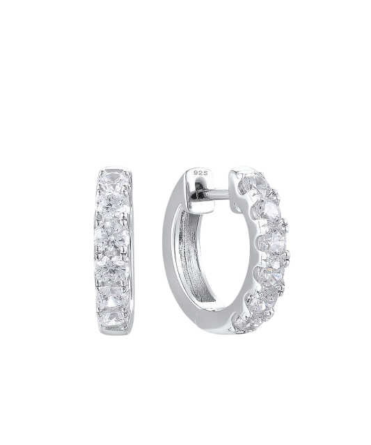 Sterling silver earrings with zircons