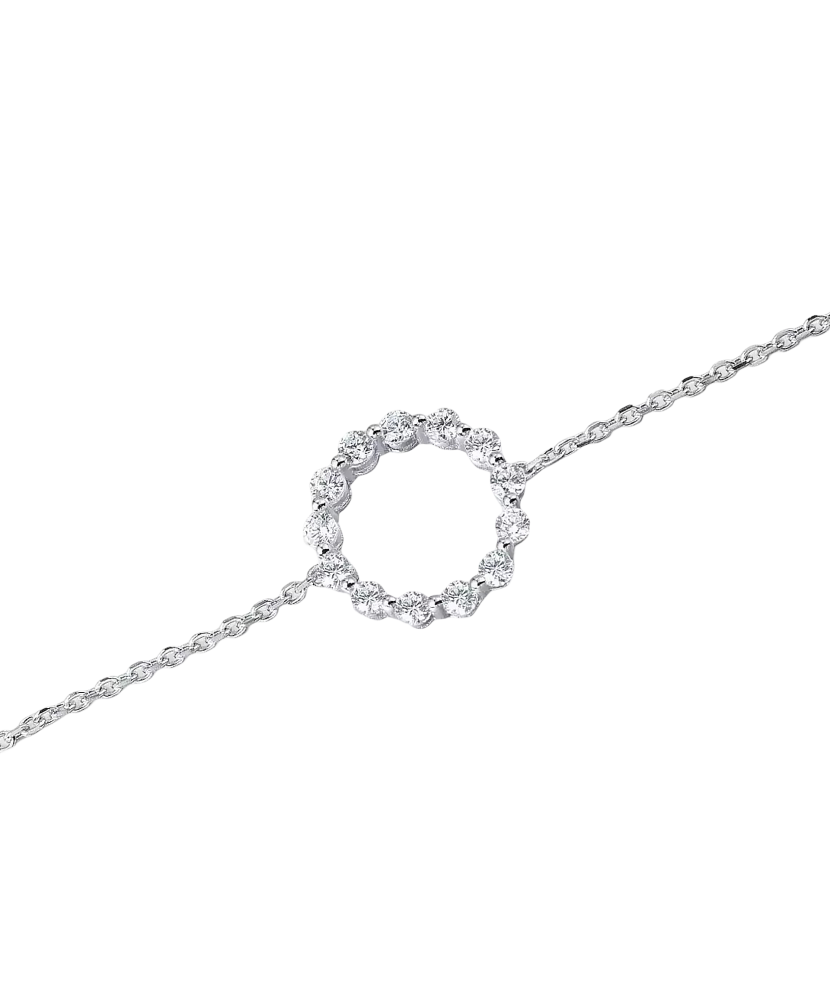 Sterling Silver bracelet with zircons
