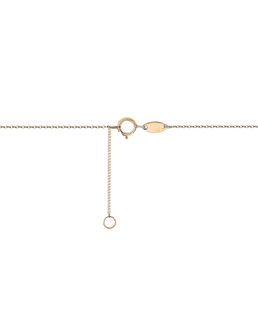 Gold chain with zirconium pendant "heart"