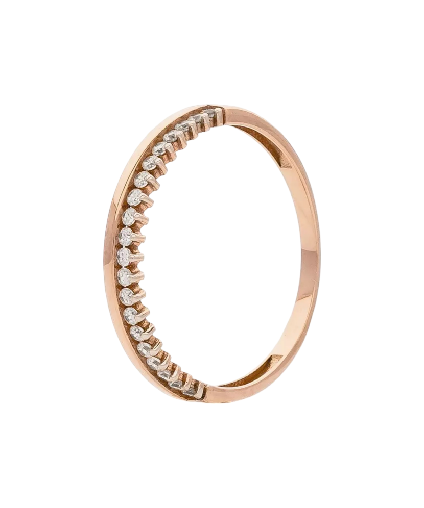 Auksinis žiedas su cirkoniais  - Goldinga