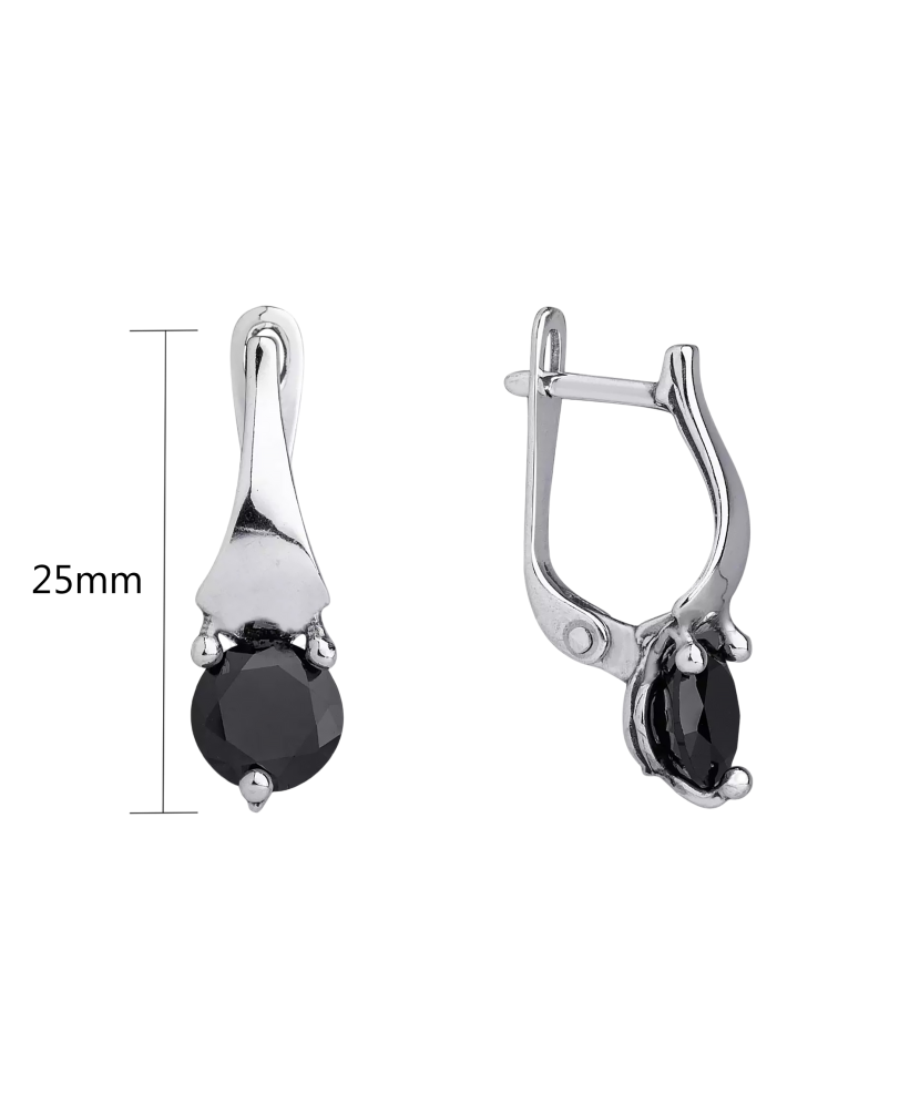 Hopeiset korvakorut zirkonailla