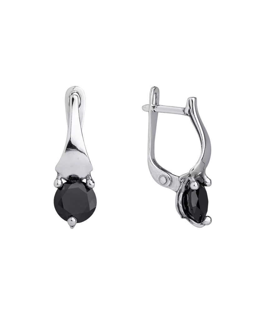 Sterling silver earrings with zircons