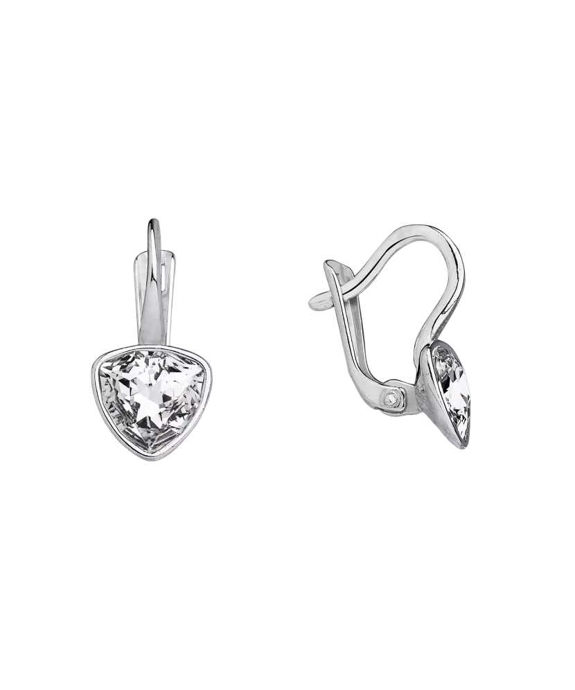 Sterling silver earrings with crystals