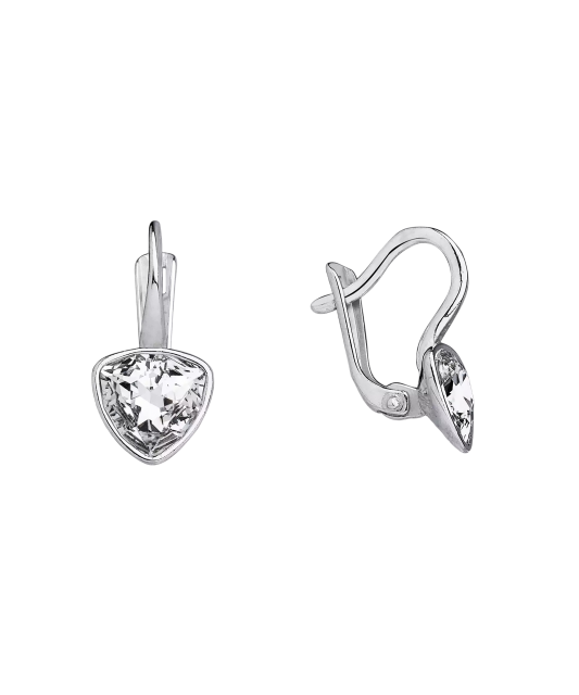 Sterling silver earrings with crystals