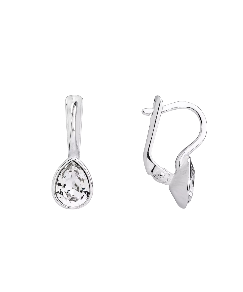 Sterling silver earrings with crystals