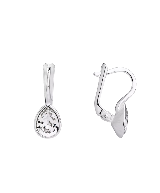 Sterling silver earrings with crystals