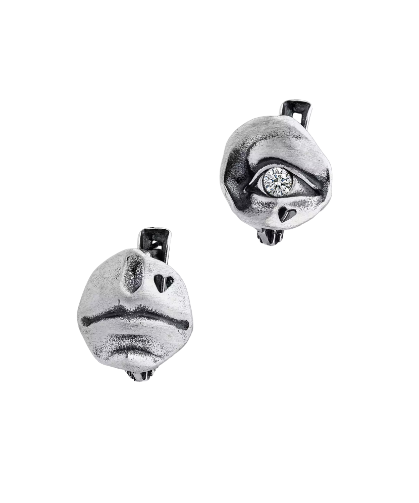 Sidabriniai auskarai su cirkoniu  - Goldinga