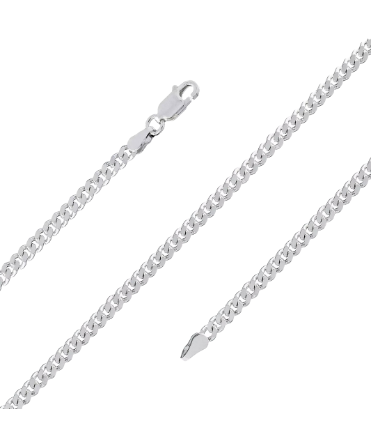 Sidabrinė apyrankė "Curb"  - Goldinga