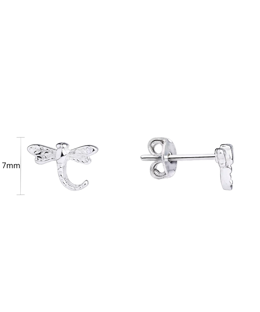 Sterling silver earrings "dragonfly"