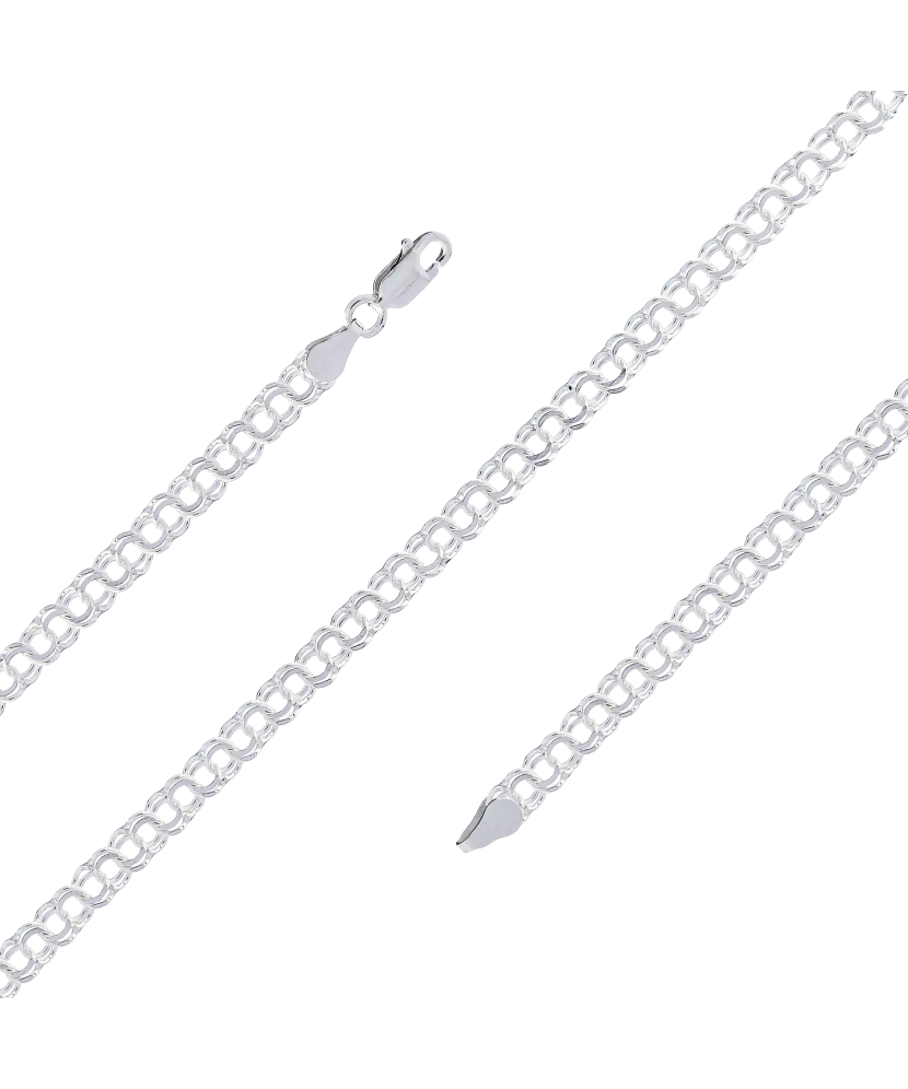 Sterling Silver bracelet "Bismark" 4.5mm