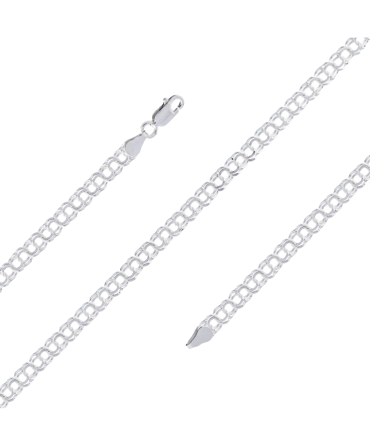 Sterling Silver bracelet "Bismark" 4.5mm