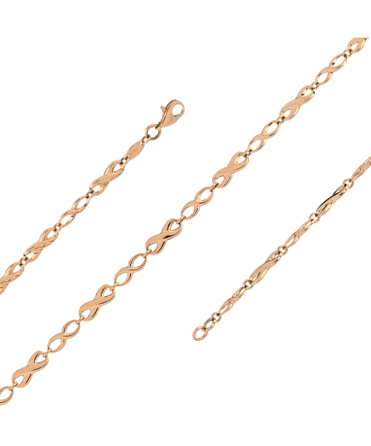 Gold bracelet "infinity" 5.5mm