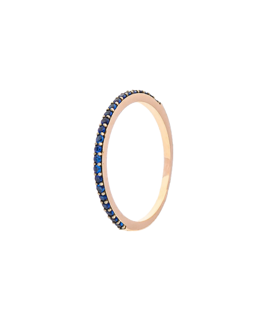 Gold ring with zircons