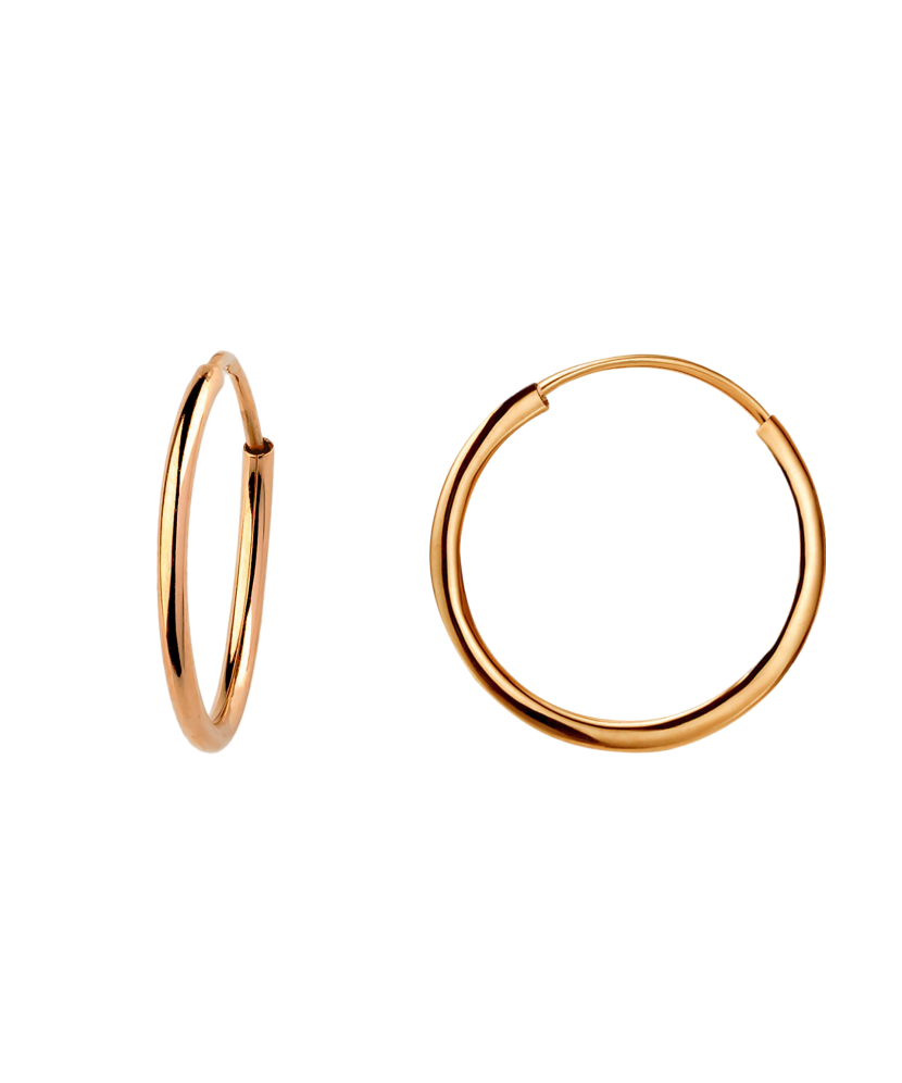 Gold hoop Earrings 20mm