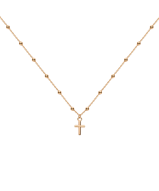 Gold chain with pendant "Cross"