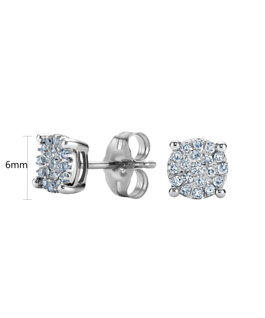 White gold earrings with diamonds