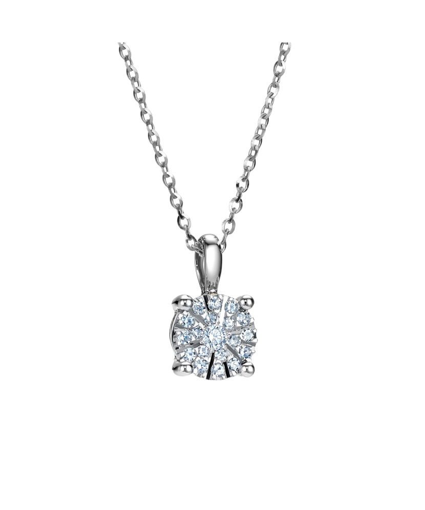 White gold pendant with diamonds