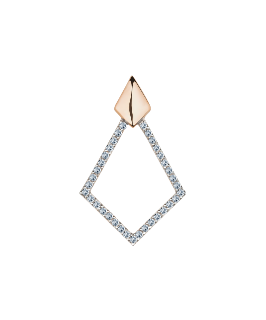 Gold pendant with diamonds