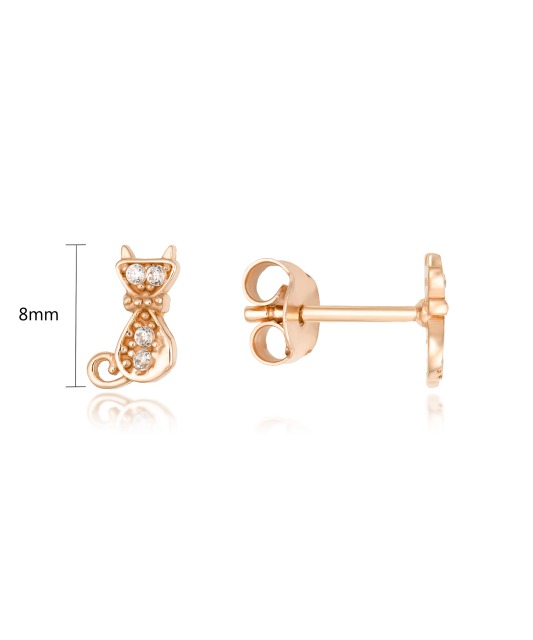 Kultaiset korvakorut zirkoneilla