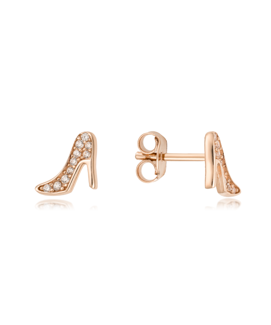 Kultaiset korvakorut zirkoneilla