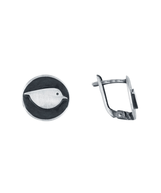 Sterling silver earrings"Bird"