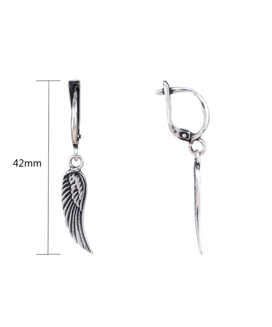 Sterling silver earrings "Angel wings"
