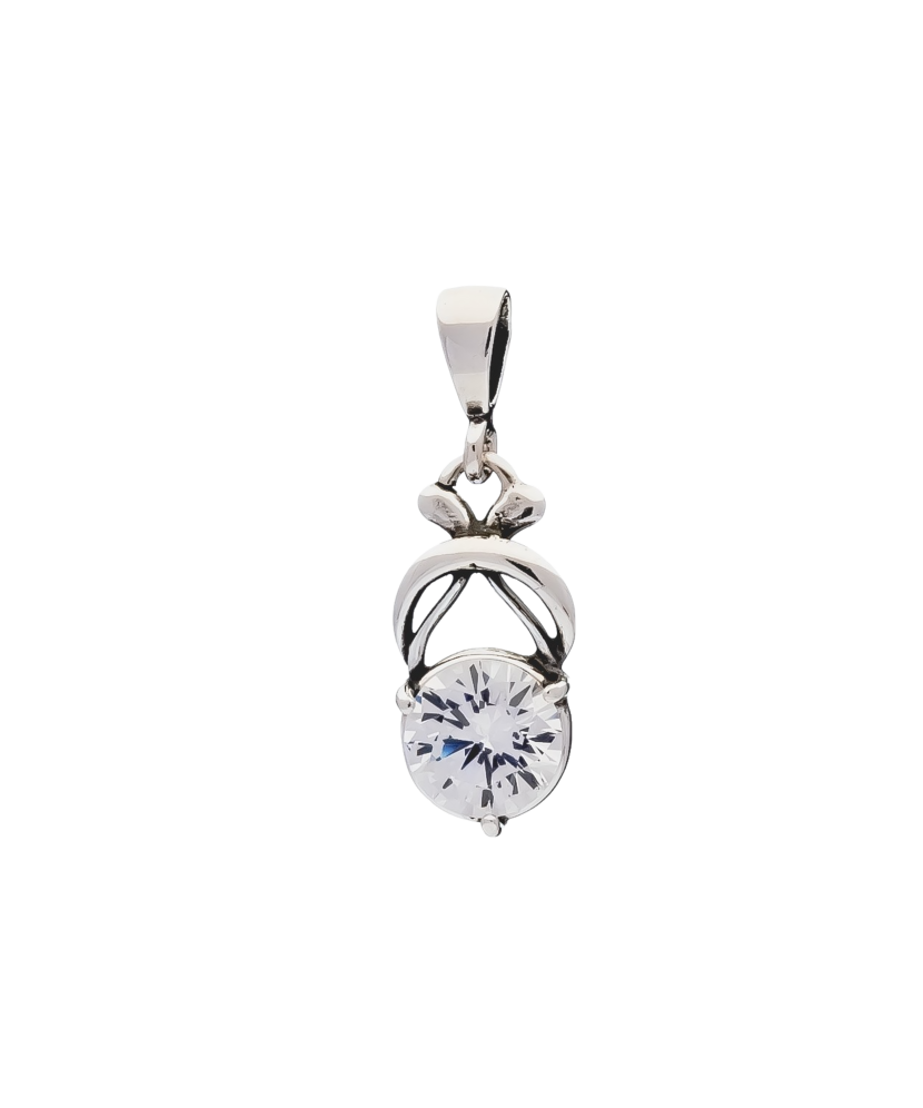 Sterling silver pendant with zirconium