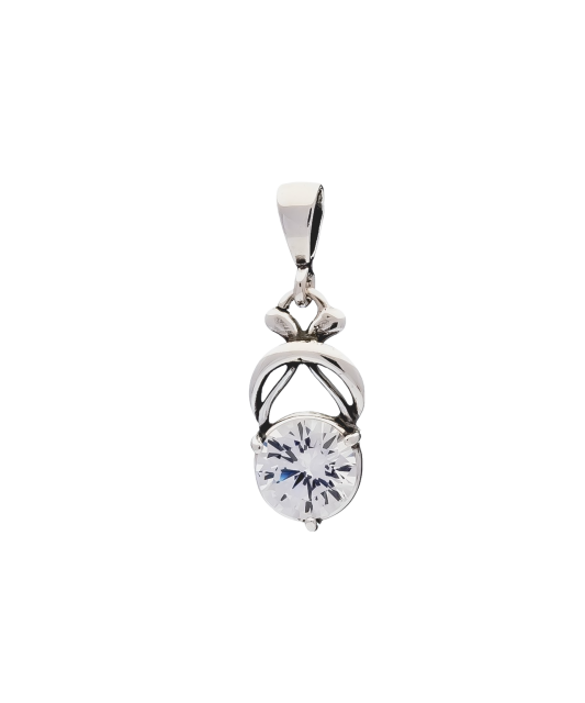 Sterling silver pendant with zirconium