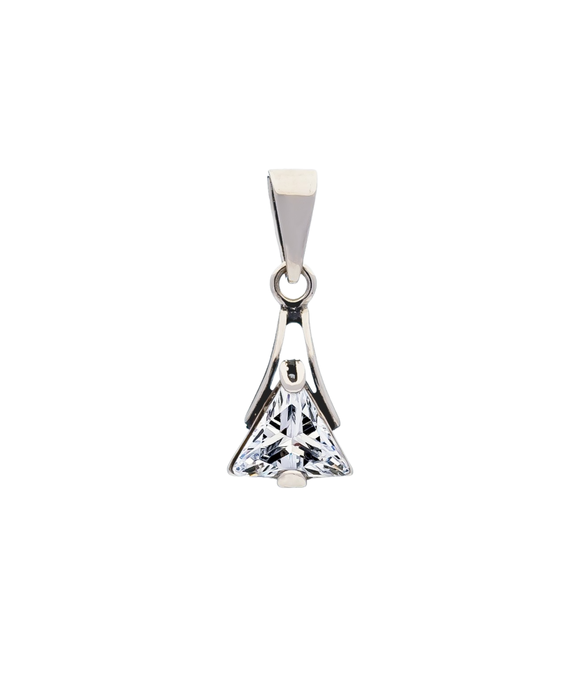 Sterling silver pendant with zirconium