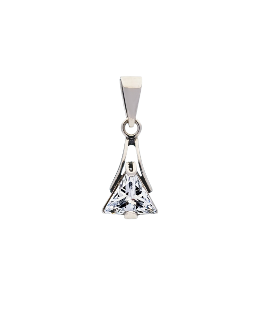 Sterling silver pendant with zirconium