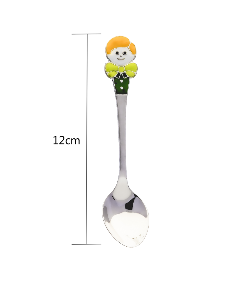 Sterling Silver spoon  with enamel "Boy"
