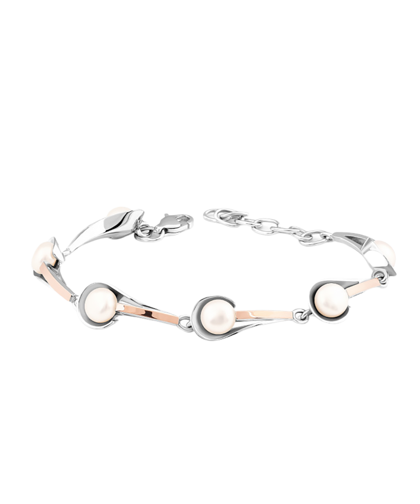 Gold plated sterling Silver bracelet with zircons