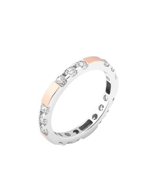 Hopeasormus kullalla peitetty zirkoneilla