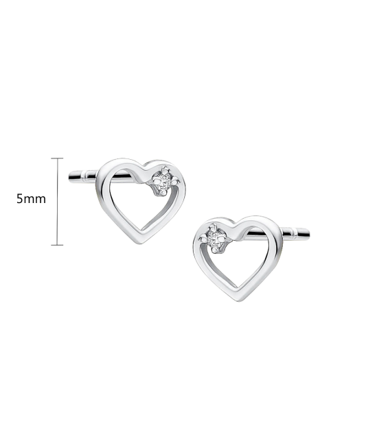 White gold earrings with diamonds