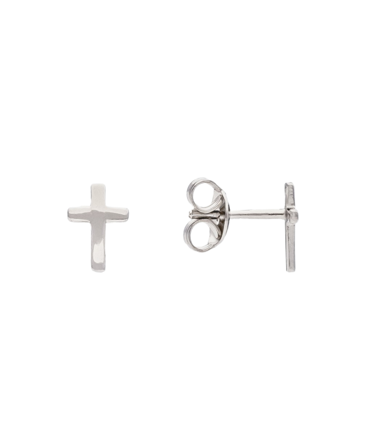 Sterling silver earrings "cross"