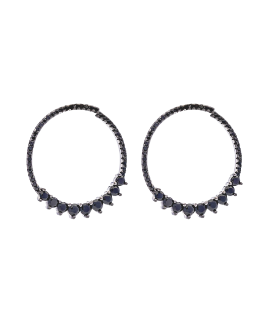 Sterling silver earrings with zircons