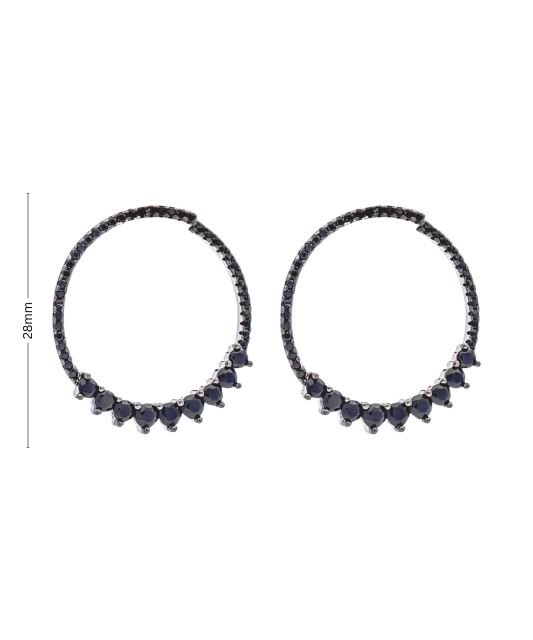 Sterling silver earrings with zircons