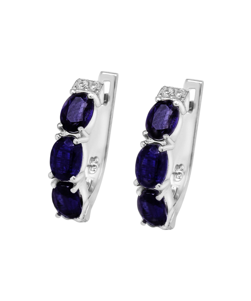 Sterling silver earrings with jolits and zircons